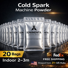 20 Pack Indoor Cold Spark Machine Ti Powder for DJ Wedding Stage Effect