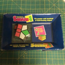 New 1991 Milton Bradley Square-1 Cube Puzzle Game Rubik's Style Eckerd Drug Tag
