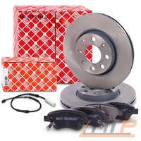 Febi Bilstein Bremsscheiben +BremsbeläGe +Warnkontakt Vorne FüR VW