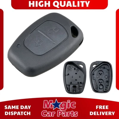 MAGIC CAR PARTS 2 Button Key Fob Case Shell For Renault Trafic Master Vauxhall Vivaro Movano
