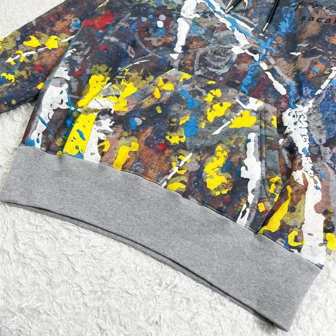 Felpa con cappuccio Grade Sacai Jackson Pollock Studio