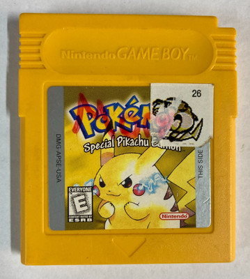 Pokemon Yellow Version (1999 GB) Authentic, Tested and Works, Dry Battery