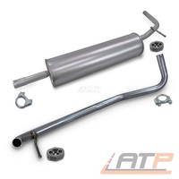 MittelschalldÄMpfer + Endrohr FÜR Seat Mii Skoda Citigo VW UP UP-LOAD 1.0