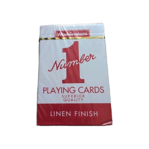 Waddingtons No.1 Playing Cards Linen Finish Poker Superior Quality ...