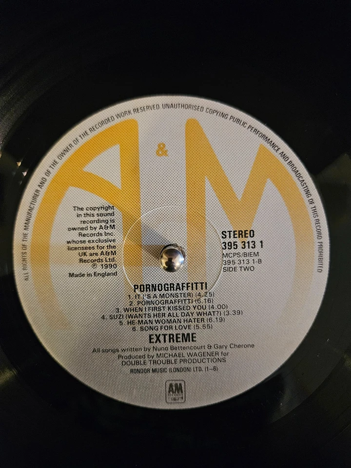 EXTREME II Pornograffitti 1990 GLAM/HAIR METAL HARD ROCK ORG PRS VINYL - Image 3 of 4