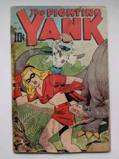 The Fighting Yank 22 Lower Grade 1947 Schomburg Cover Good Girl Art Miss Masque