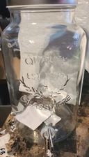 5.8L Glass Vintage Beverage Dispenser - Threshold - NEW In Box