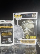 Oscar Isaac Signed Moon Knight Funko Pop JSA Marvel 1047 Character Name Grail