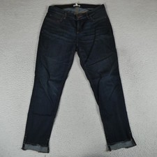 Eileen Fisher Jeans Women Size 10 Dark Blue Denim Wash