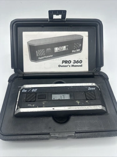 Mitutoyo Pro 360 Digital Protractor 0.1° Precision Pristine Level w/ Case
