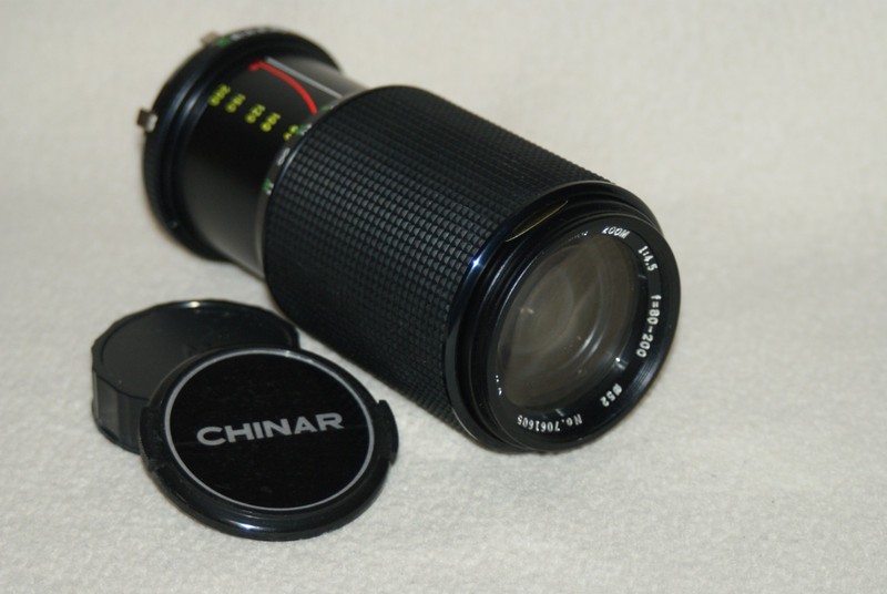 Chinar 80-200 F4.5 Zoom Lens for Minolta MC/MD Mount- Used/VG