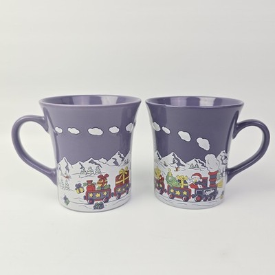 Milka Tasse Becher 2x Weihnachtstasse Limited Edition Nr. 4 Keramik Kaffeetasse