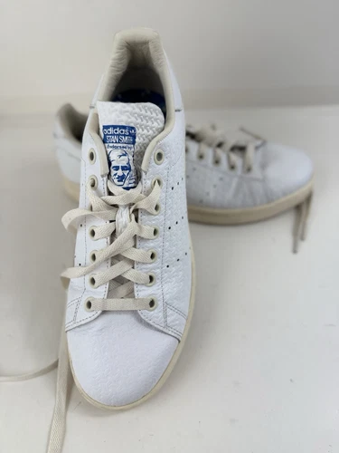 Scarpe sneakers uomo Adidas Originals Stan Smith bianco navy taglia 7 5