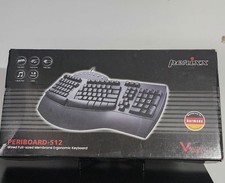 Perixx Periboard-512 Ergonomic Split Keyboard Natural Design Black Brand New