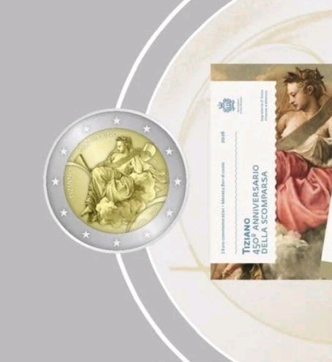 2 euro San Marino 2026-  Tiziano - FDC - UNC PREVENDITA 