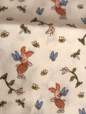 Disney Quilters Only "Pooh's Day in the Park" 5170 100 cotton fabric 44 x 2yds