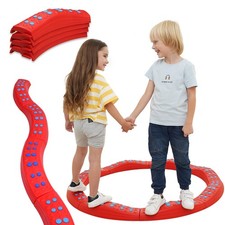 Special Supplies Wavy Circle Balance Beams Stepping Stones for Kids 8 Pc. Set