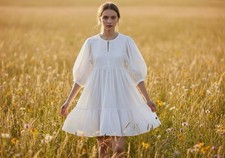 Indian Boho Pure Cotton Colourful Summer Dress Comfy Mom Beach Outfit