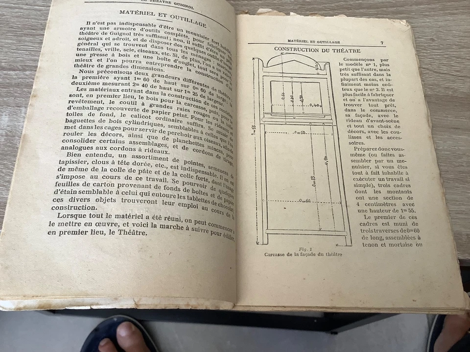 Construction du théâtre guignol,mareriel,décors,accessoires..-de Graffigny. - Photo 4/4