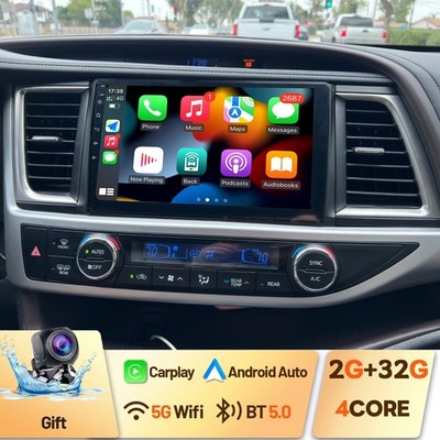 For Toyota Highlander 2014-2019 Carplay Car Stereo Radio GPS NAVI BT with Camera