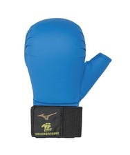 MIZUNO Karate Faustprotektoren Paar (beide H&auml;nde) Unisex Blau Gr&ouml;&szlig;e M 23JHA266ab