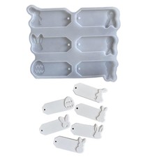 High Quality Silicone Mold For Custom Rabbit And Eggs Basket Keychain Adornment