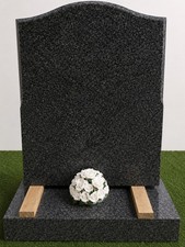Bunch Of White Roses Ceramic Grave Flower For Headstone