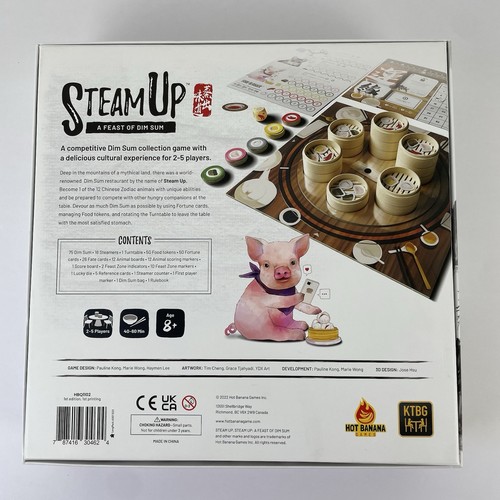 Steam Up A Feast of Dim Sum Juego de Mesa de Estrategia 100% Completo Hot Banana Games - Imagen 5 de 5