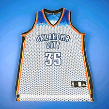 'RARE' Adidas NBA🏀Oklahoma City Kevin Durant #35 Thunder Resonate Jersey-M Sz L