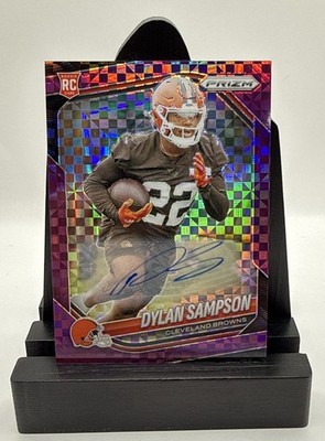2025 Panini Prizm Dylan Sampson Purple Power Auto /49 Browns