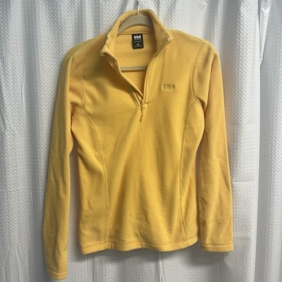 Helly Hanson Women s Daybreak 1/2 Fleece Pullover Yellow Medium Snowboard