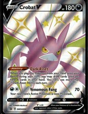 Carte promozionali Crobat V Promo SWSH Spada e Scudo SWSH098 Darkness Holo Pokemon Auto