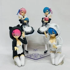 ArtScale Rem Re Zero Cat Ear Figure Set Last One Prize 2 Figures