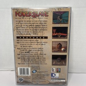 Authentic PowerSlave 1996 Sega Saturn CIB Complete Video Game w/ REG CARD