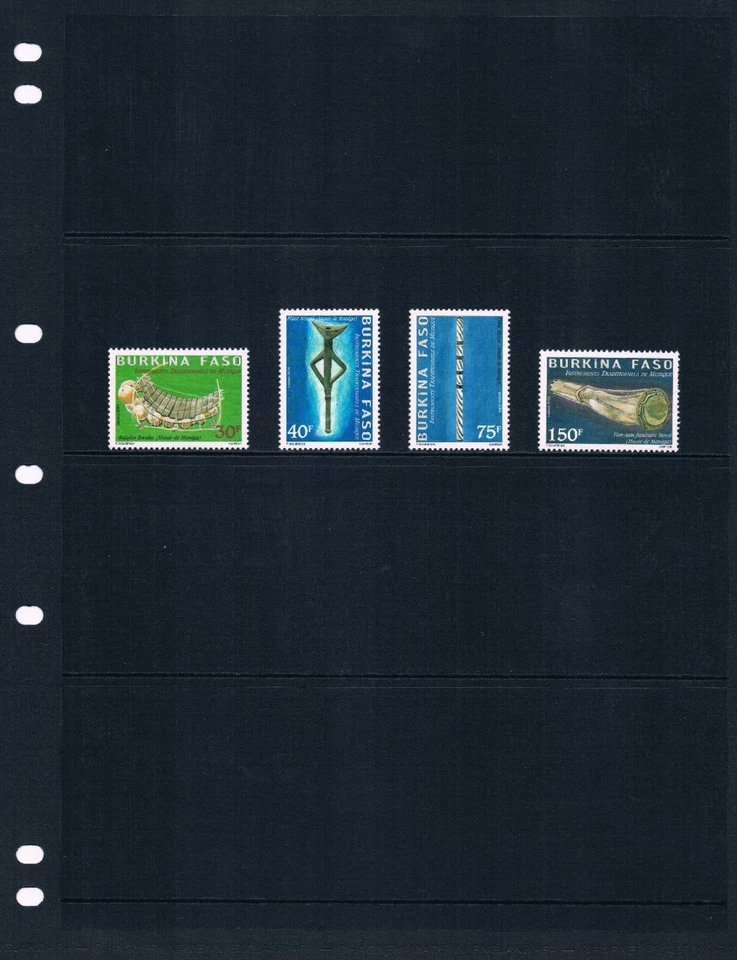 $7,50 Scott значение - 2004 BURKINA FASO музыкальные инструменты scarcer CV MNH NH UMM - Изображение 2 из 4