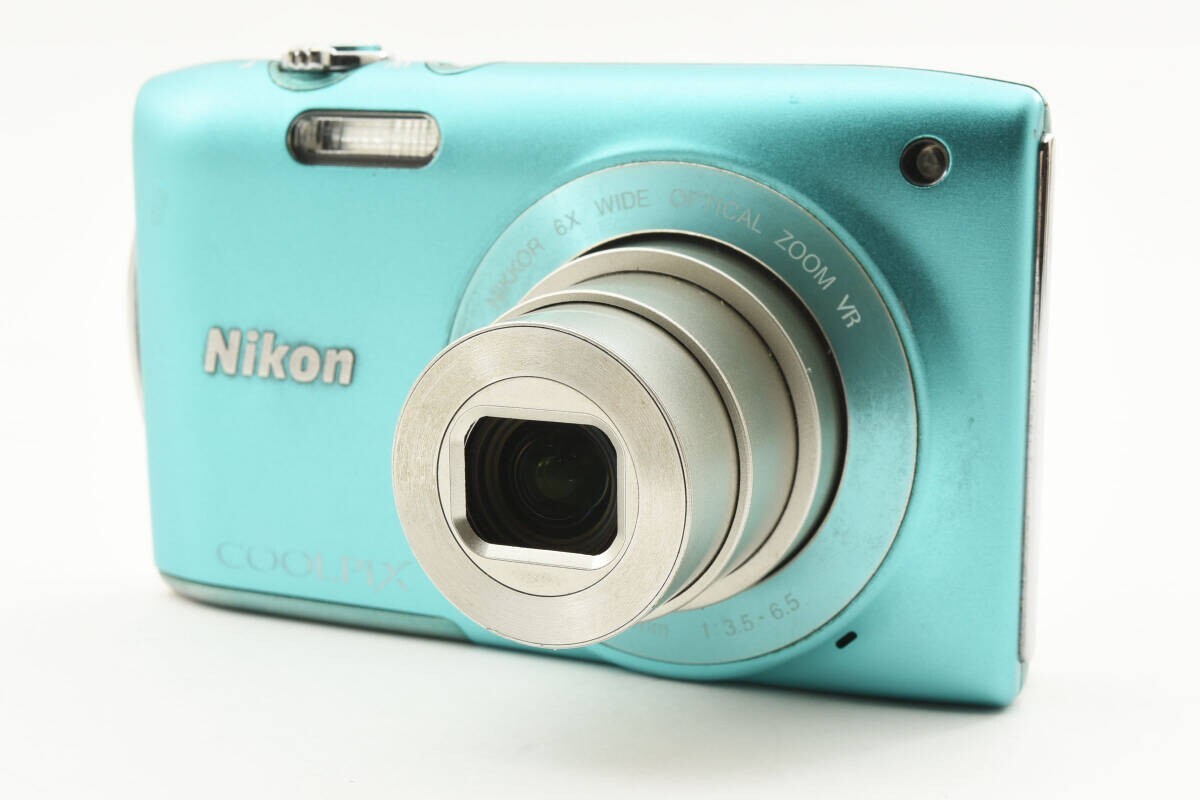 3309 Nikon COOLPIX S3300 ブルー Nikon COOLPIX S3300 Mint Green Blue 6x Digital Camera W