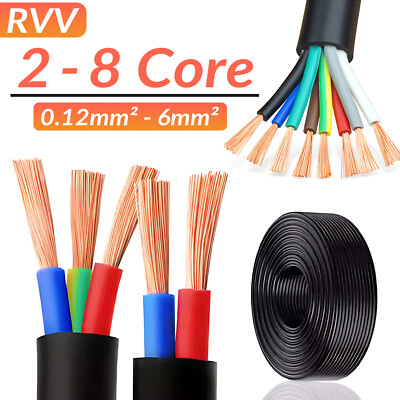 Automotive 12V 24V Stranded 2/3/4/5/7/8 Core Thin Wall Auto Cable Wire Round