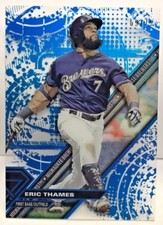 Eric Thames 2017 Topps High Tek BLUE RAINBOW Parallel #'d 59/75 - BREWERS