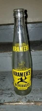 VINTAGE Soda Bottle Kramers  Beverages 7 0z. My. Carmel, Pa