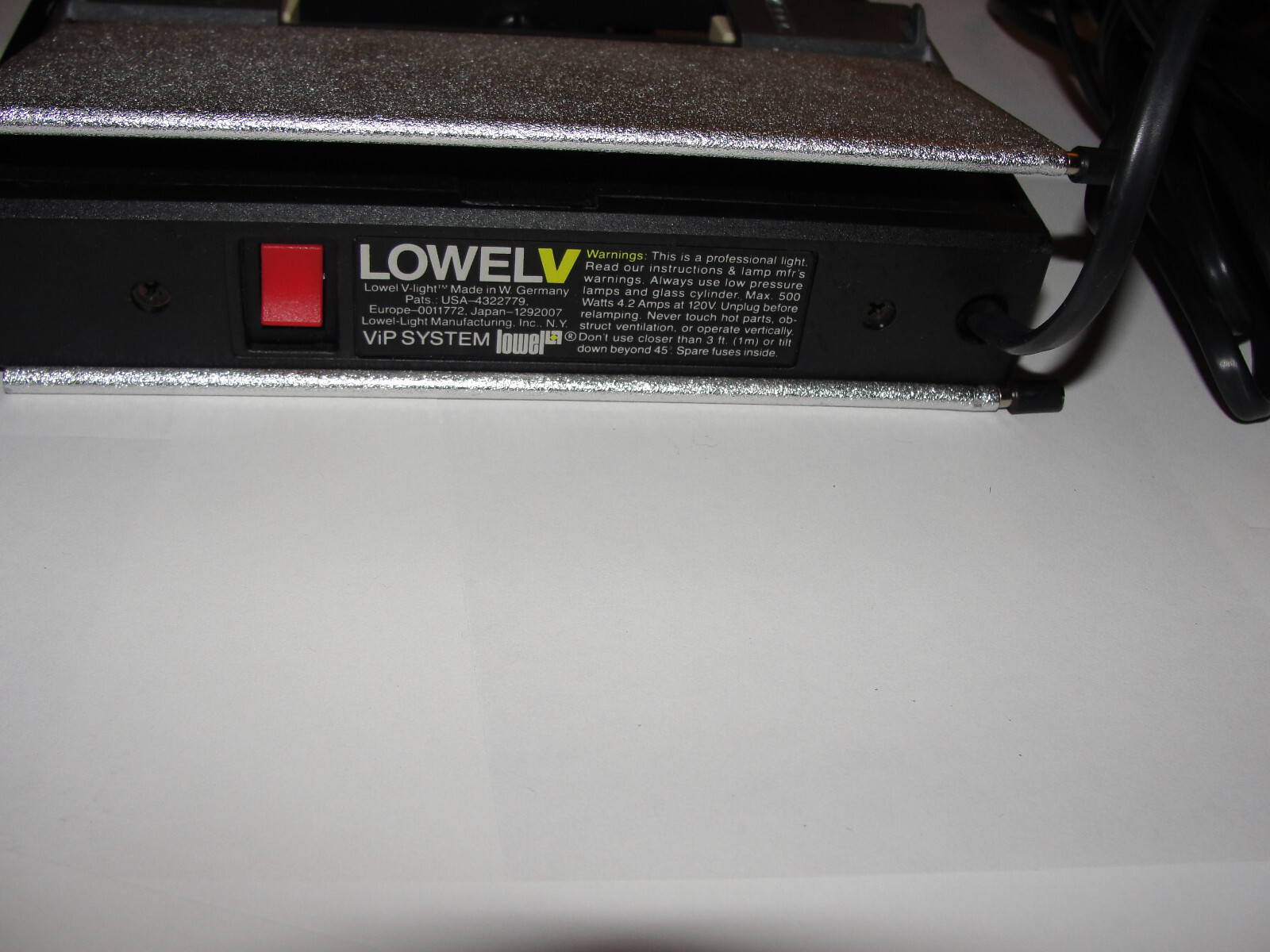 🔥Lowel V Light ViP System 500 Watt 4.2 Amps 120v In Great Condition💯 eBay