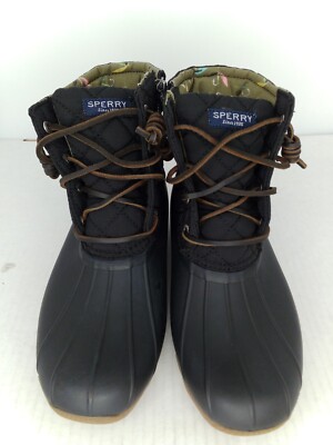 sperry duck boots tied