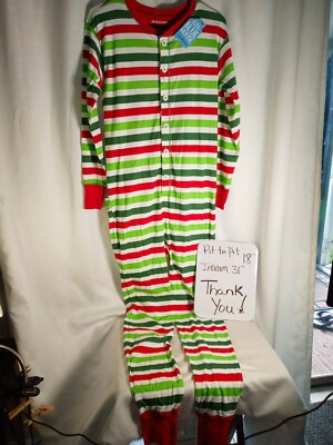 SMALL ADULT CHRISTMAS Hatley Little Blue House One-Piece Pajamas