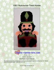 Christmas Nutcracker Treat Holder-Plastic Canvas Pattern or Kit
