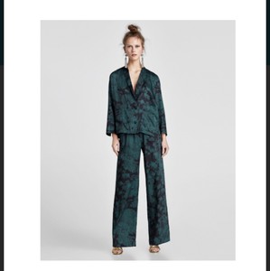 zara silk suit