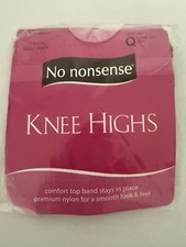 8 Various No Nonsense Pantyhose and Knee highs Size Q