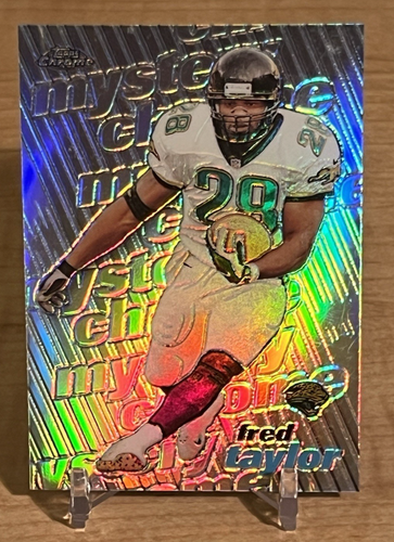 1999 Topps Mystery Chrome Refractor Fred Taylor #M3 Florida Gators/Jaguars - Picture 2 of 10