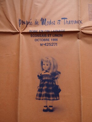 Patron De Couture MODES ET TRAVAUX – Vêtements Pour Poupée Jean-Michel – Octobre 1976