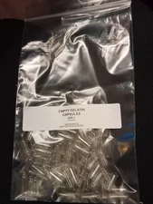 EMPTY GELATIN CAPSULES~SIZE 2~ 50  COUNT~FREE SHIPPING TO U.S
