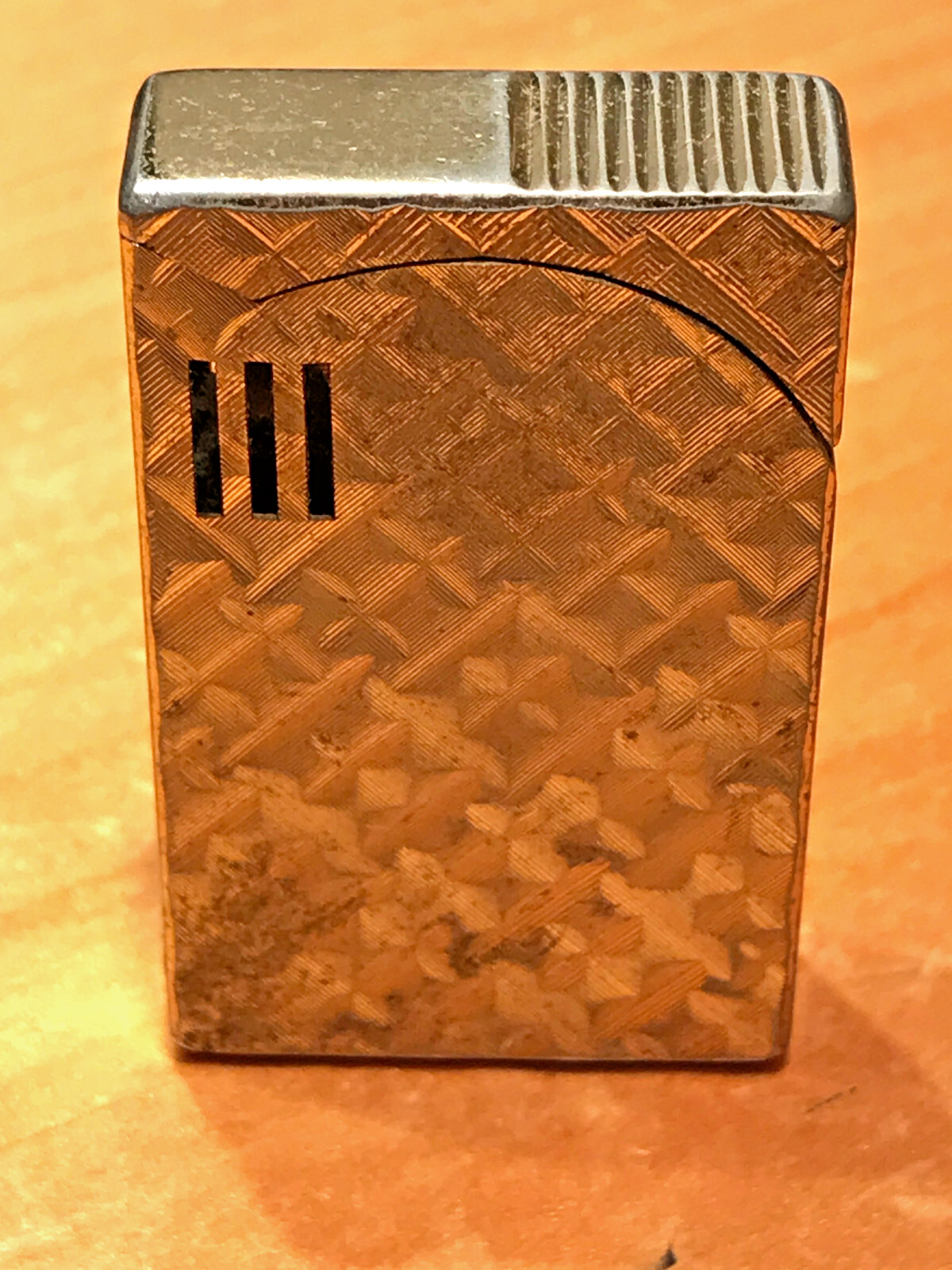 VINTAGE KAYWOODIE ELITE GOLDTONE LIGHTER