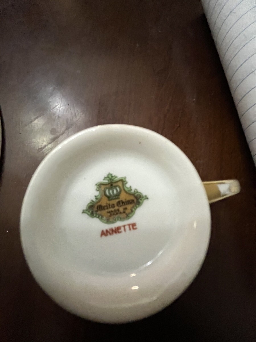 Vintage 84-Piece Set of MEITO CHINA Annette Pattern Hand Painted